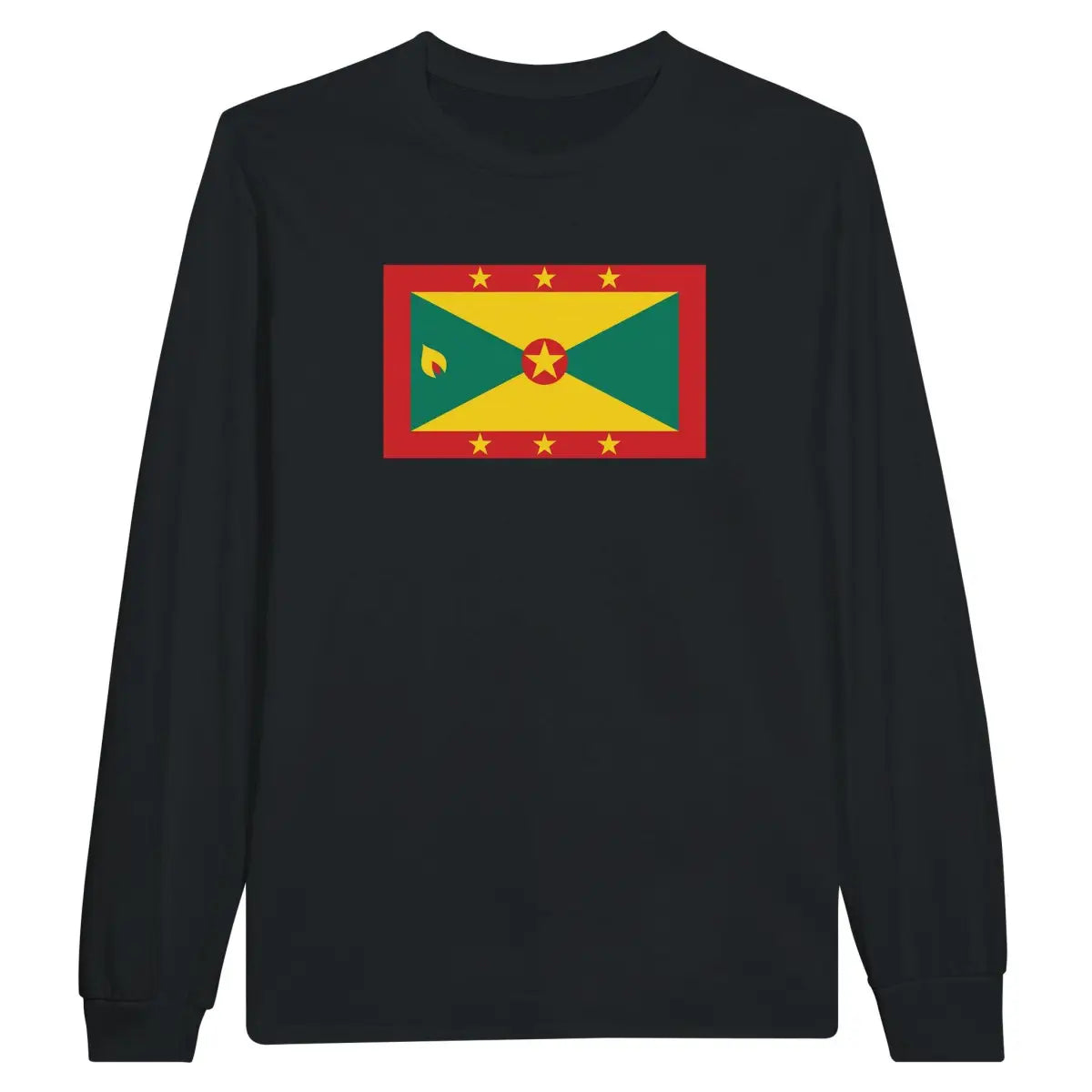 T-shirt à manches longues Drapeau de la Grenade - Pixelforma 