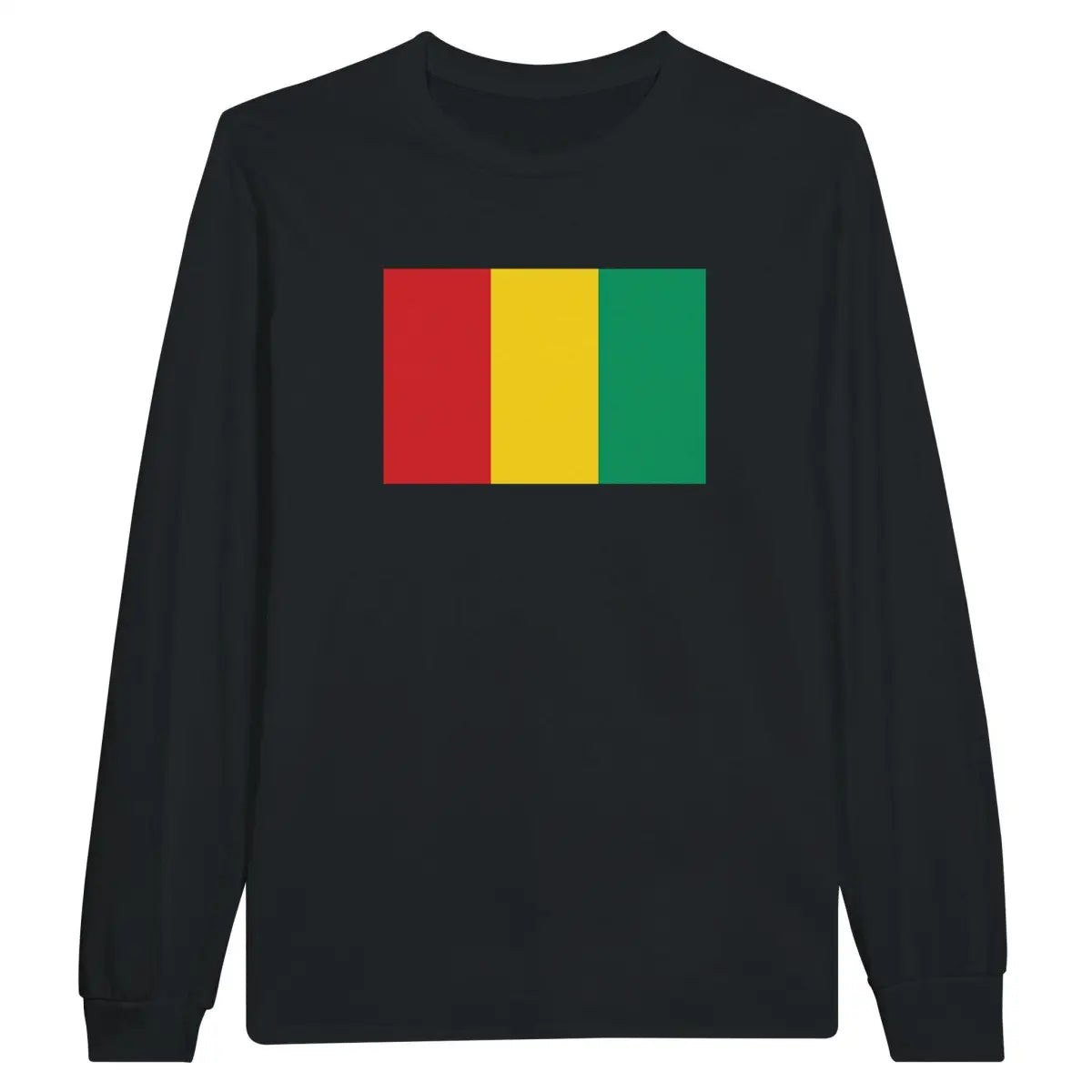 T-shirt à manches longues Drapeau de la Guinée - Pixelforma 