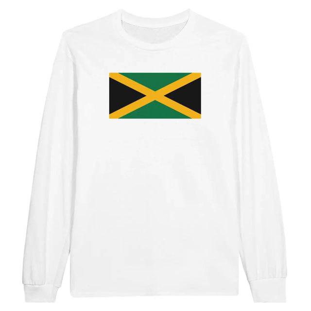 T-shirt à manches longues Drapeau de la Jamaïque - Pixelforma 