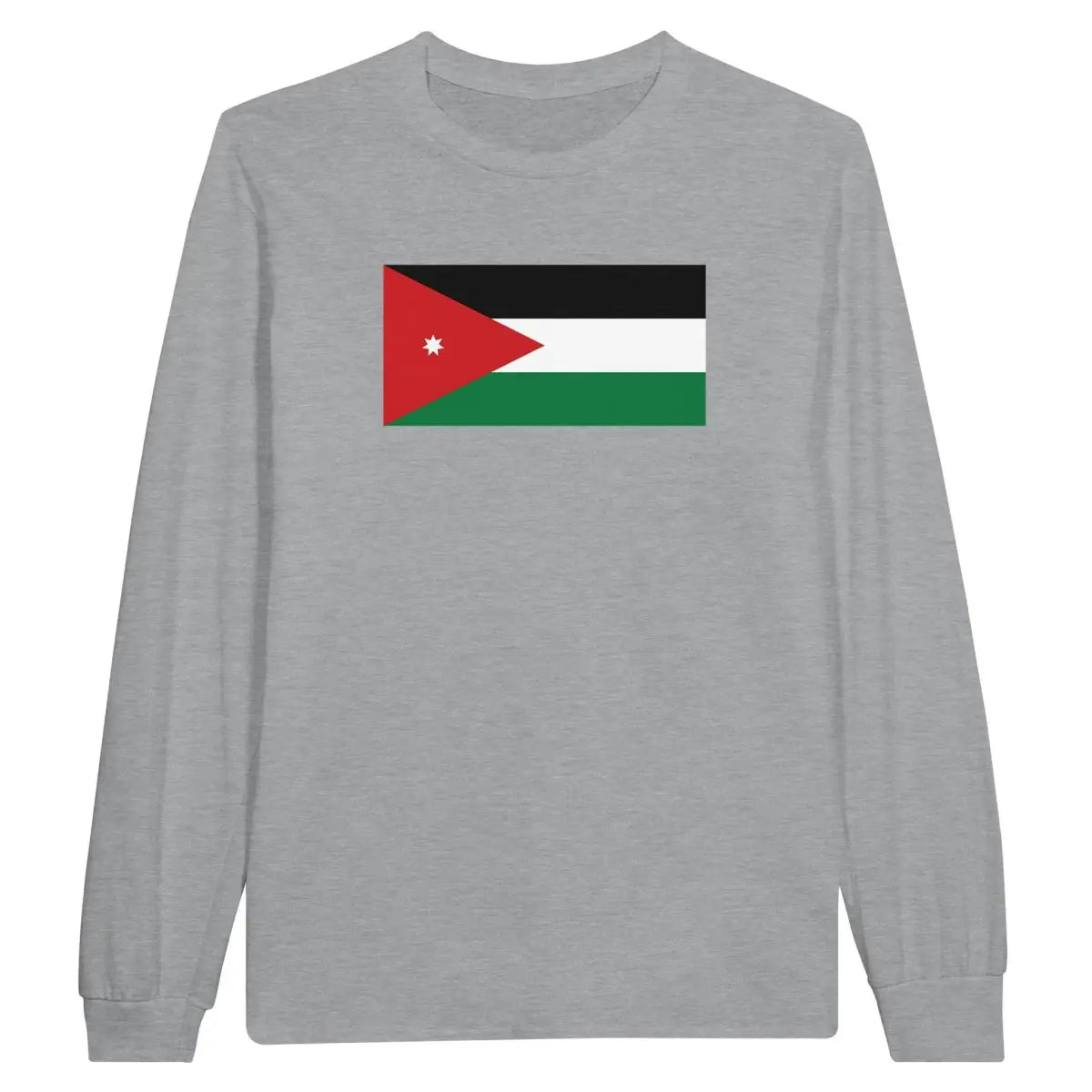 T-shirt à manches longues Drapeau de la Jordanie - Pixelforma 