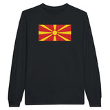 T-shirt à manches longues Drapeau de la Macédoine du Nord - Pixelforma 