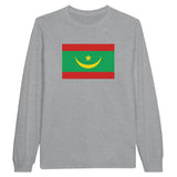 T-shirt à manches longues Drapeau de la Mauritanie - Pixelforma 