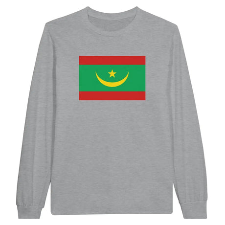 T-shirt à manches longues Drapeau de la Mauritanie - Pixelforma 