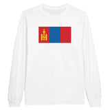 T-shirt à manches longues Drapeau de la Mongolie - Pixelforma 