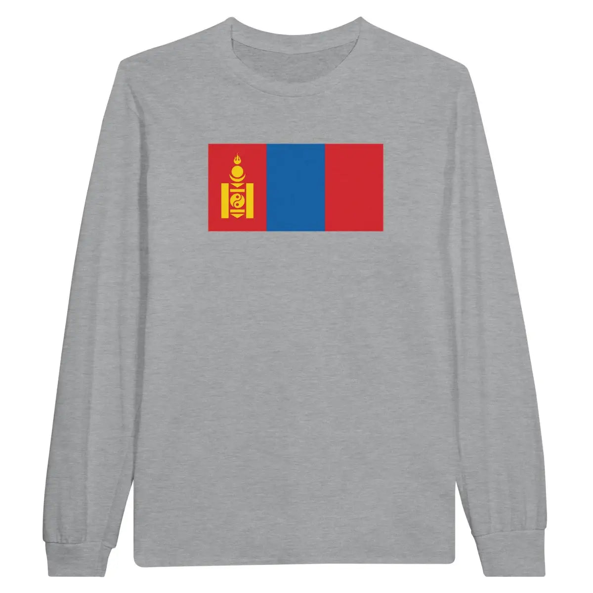 T-shirt à manches longues Drapeau de la Mongolie - Pixelforma 