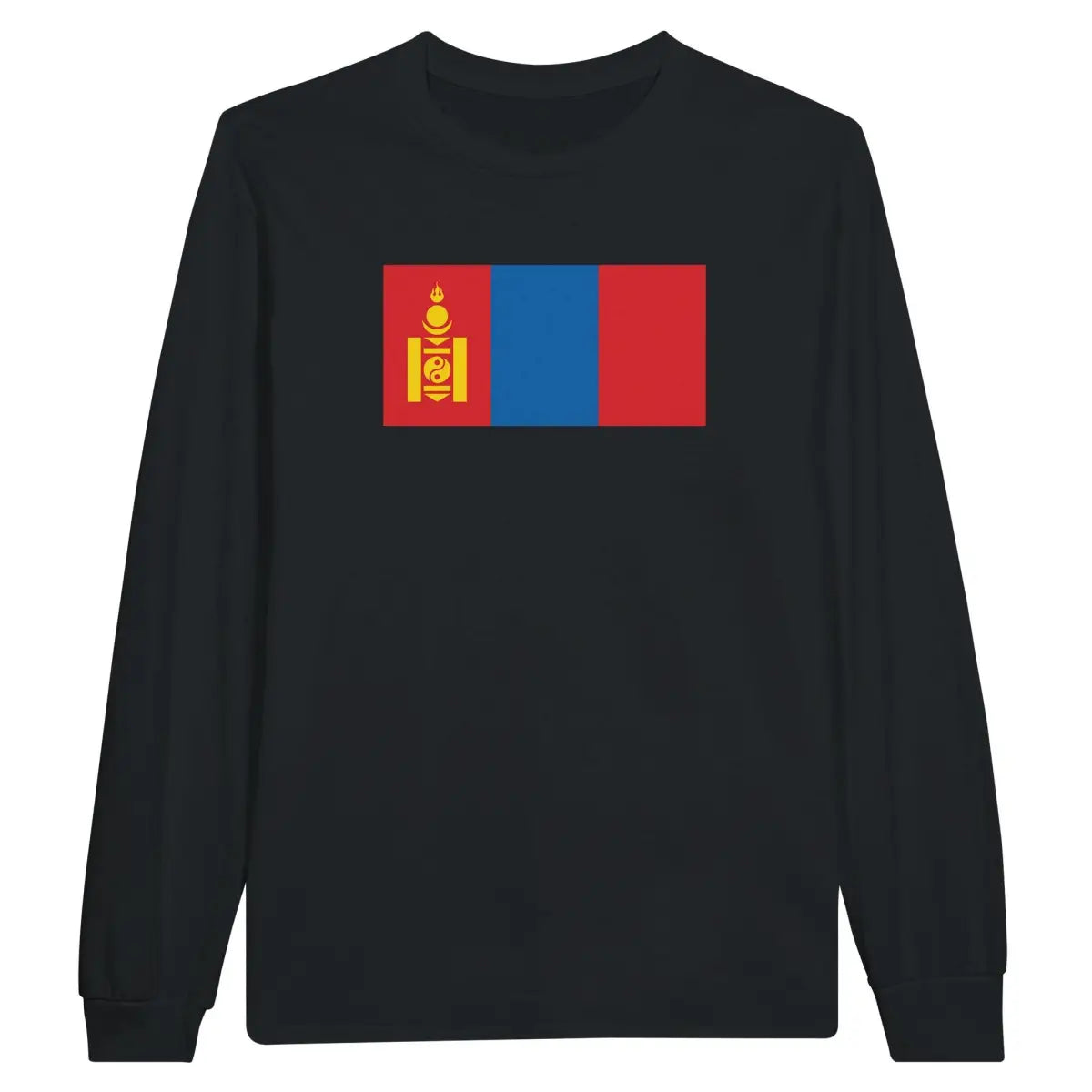 T-shirt à manches longues Drapeau de la Mongolie - Pixelforma 