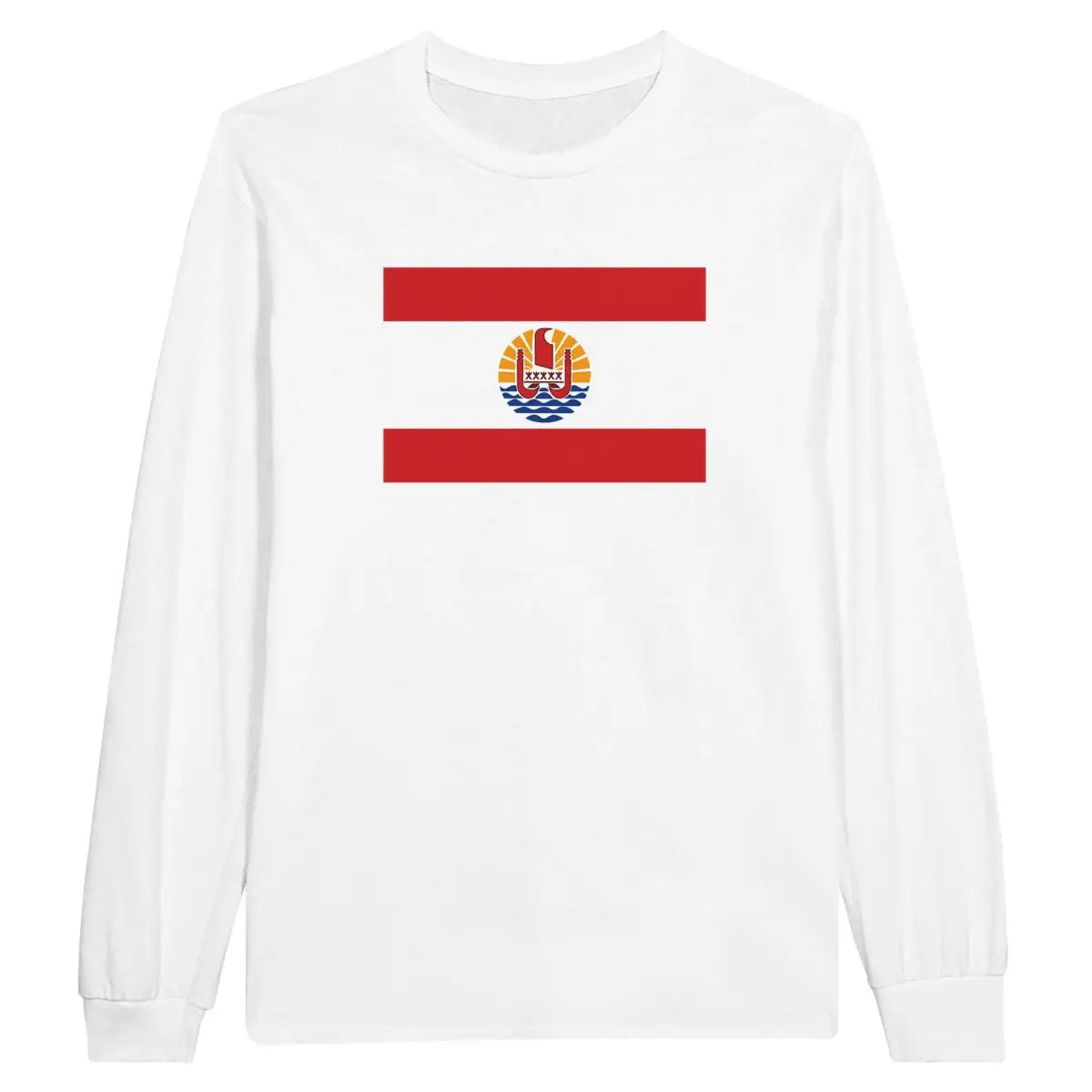 T-shirt à manches longues Drapeau de la Polynésie française - Pixelforma 