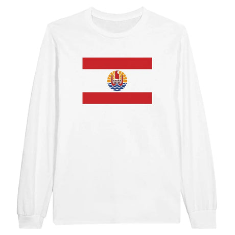 T-shirt à manches longues Drapeau de la Polynésie française - Pixelforma 