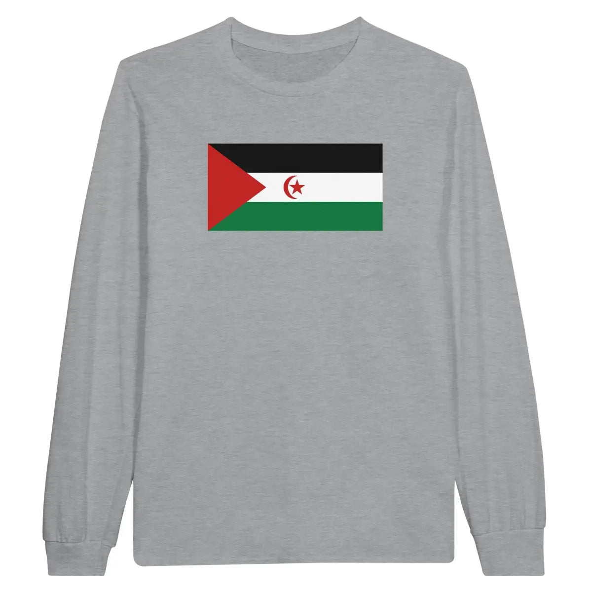 T-shirt à manches longues Drapeau de la République arabe sahraouie démocratique - Pixelforma 