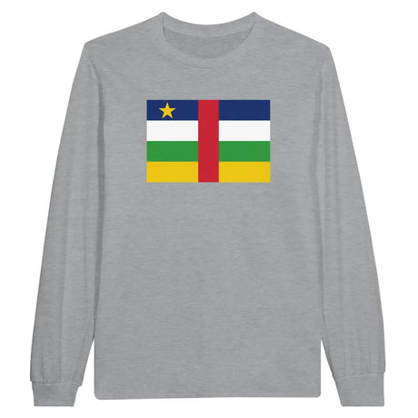 T-shirt à manches longues Drapeau de la République centrafricaine - Pixelforma 