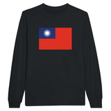 T-shirt à manches longues Drapeau de la République de Chine - Pixelforma 