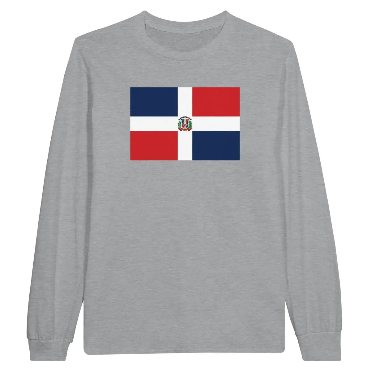 T-shirt à manches longues Drapeau de la République dominicaine - Pixelforma 