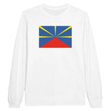 T-shirt à manches longues Drapeau de La Réunion - Pixelforma 