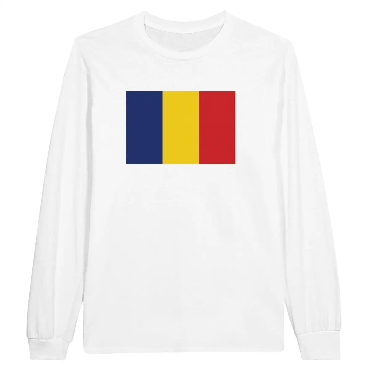 T-shirt à manches longues Drapeau de la Roumanie - Pixelforma 