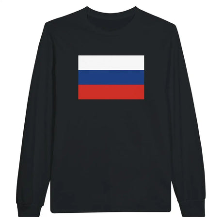 T-shirt à manches longues Drapeau de la Russie - Pixelforma 