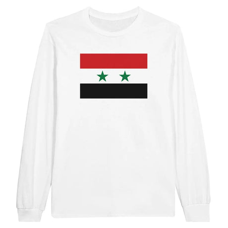 T-shirt à manches longues Drapeau de la Syrie - Pixelforma 