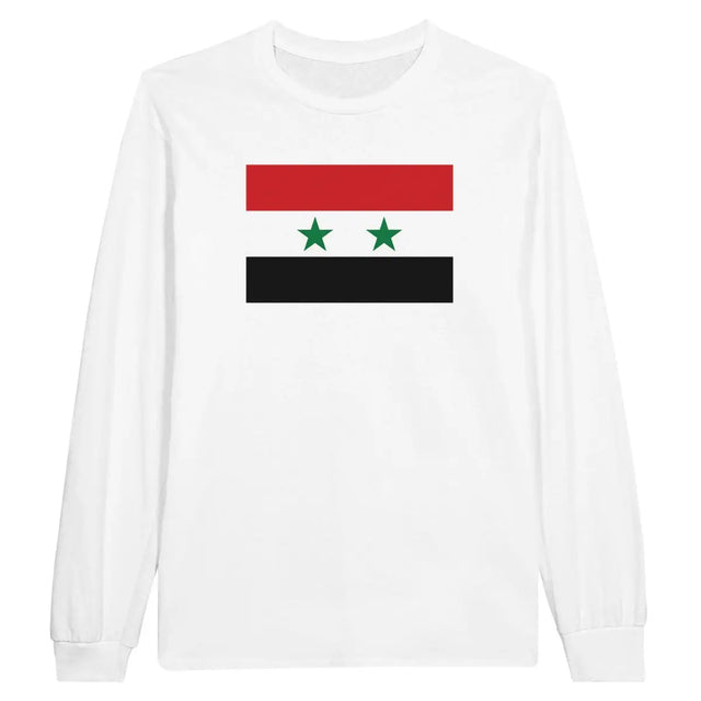 T-shirt à manches longues Drapeau de la Syrie - Pixelforma 