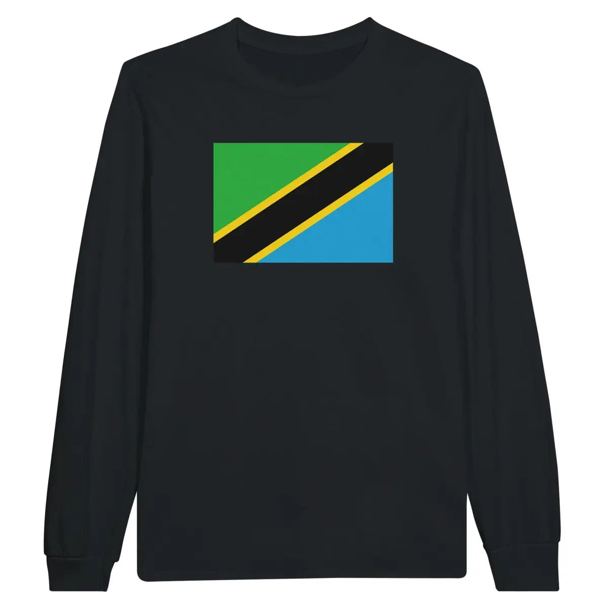 T-shirt à manches longues Drapeau de la Tanzanie - Pixelforma 