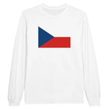 T-shirt à manches longues Drapeau de la Tchéquie - Pixelforma 