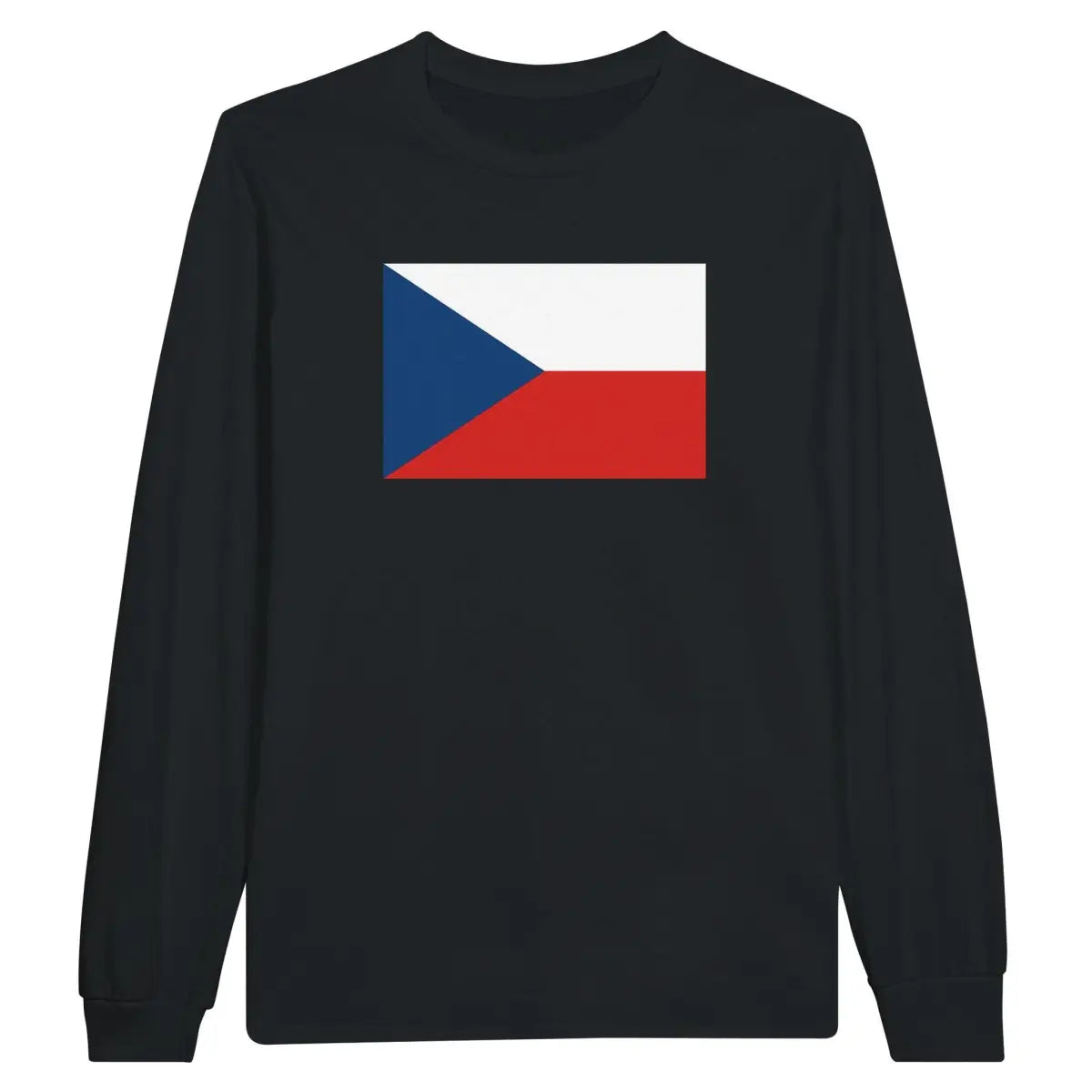 T-shirt à manches longues Drapeau de la Tchéquie - Pixelforma 