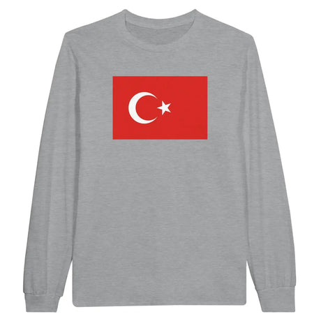 T-shirt à manches longues Drapeau de la Turquie - Pixelforma 