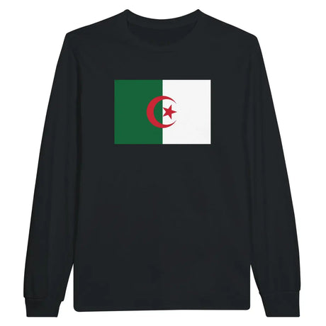 T-shirt à manches longues Drapeau de l'Algérie - Pixelforma 