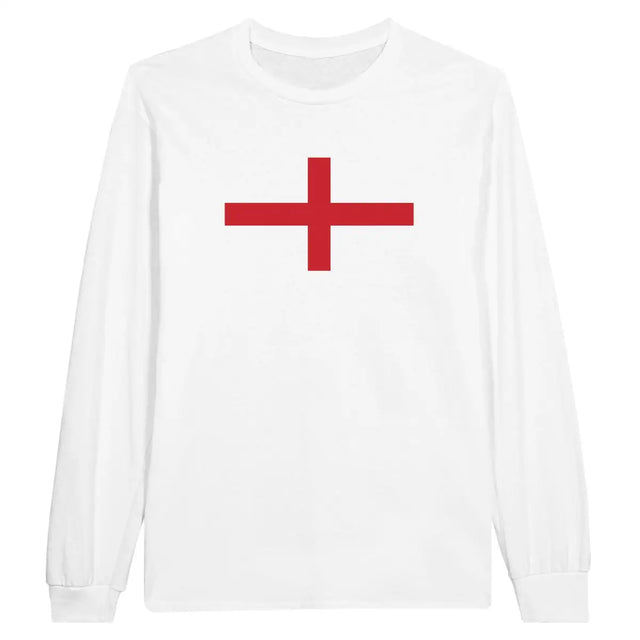 T-shirt à manches longues Drapeau de l'Angleterre - Pixelforma 