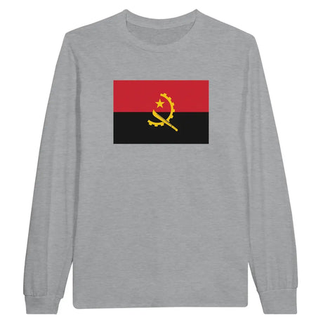 T-shirt à manches longues Drapeau de l'Angola - Pixelforma 