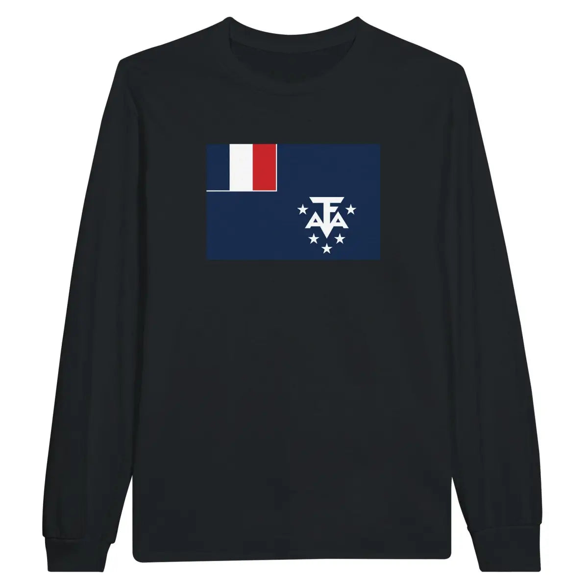 T-shirt à manches longues Drapeau de l'Antarctique française - Pixelforma 