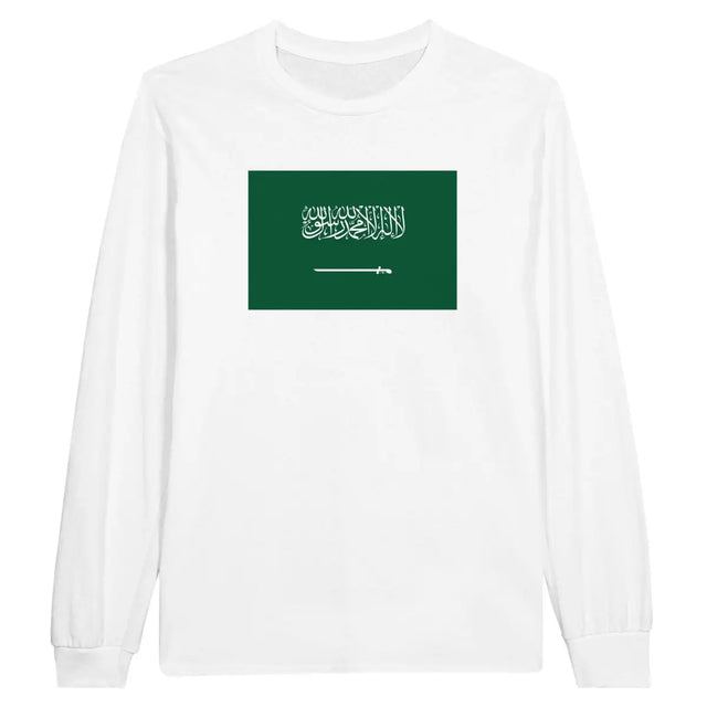 T-shirt à manches longues Drapeau de l'Arabie saoudite - Pixelforma 