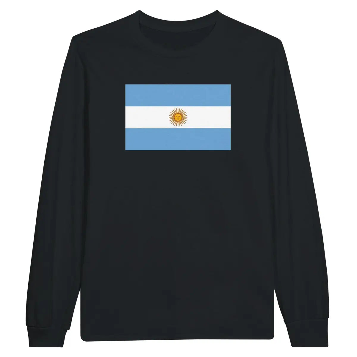 T-shirt à manches longues Drapeau de l'Argentine - Pixelforma 