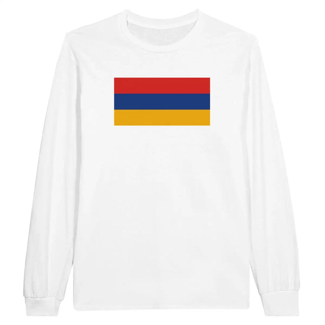 T-shirt à manches longues Drapeau de l'Arménie - Pixelforma 