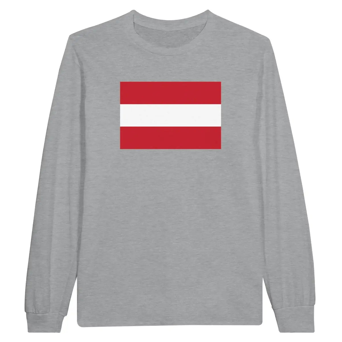 T-shirt à manches longues Drapeau de l'Autriche - Pixelforma 