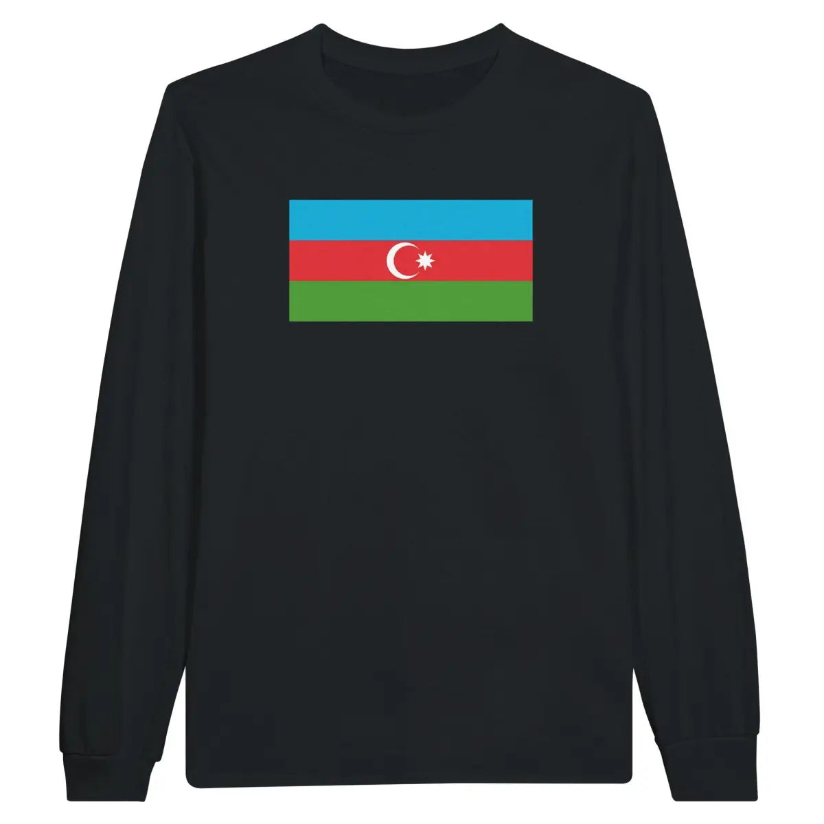 T-shirt à manches longues Drapeau de l'Azerbaïdjan - Pixelforma 