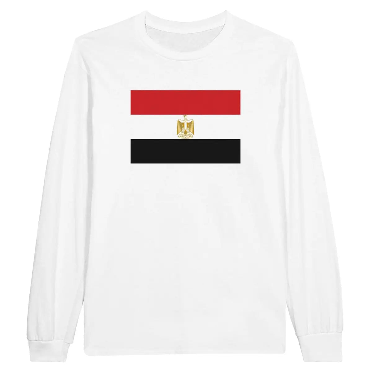 T-shirt à manches longues Drapeau de l'Égypte - Pixelforma 