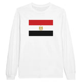 T-shirt à manches longues Drapeau de l'Égypte - Pixelforma 