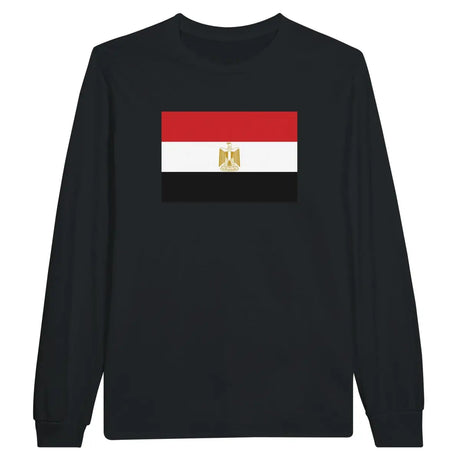 T-shirt à manches longues Drapeau de l'Égypte - Pixelforma 