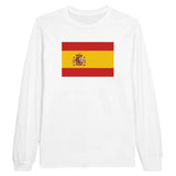 T-shirt à manches longues Drapeau de l'Espagne - Pixelforma 