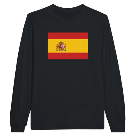 T-shirt à manches longues Drapeau de l'Espagne - Pixelforma 