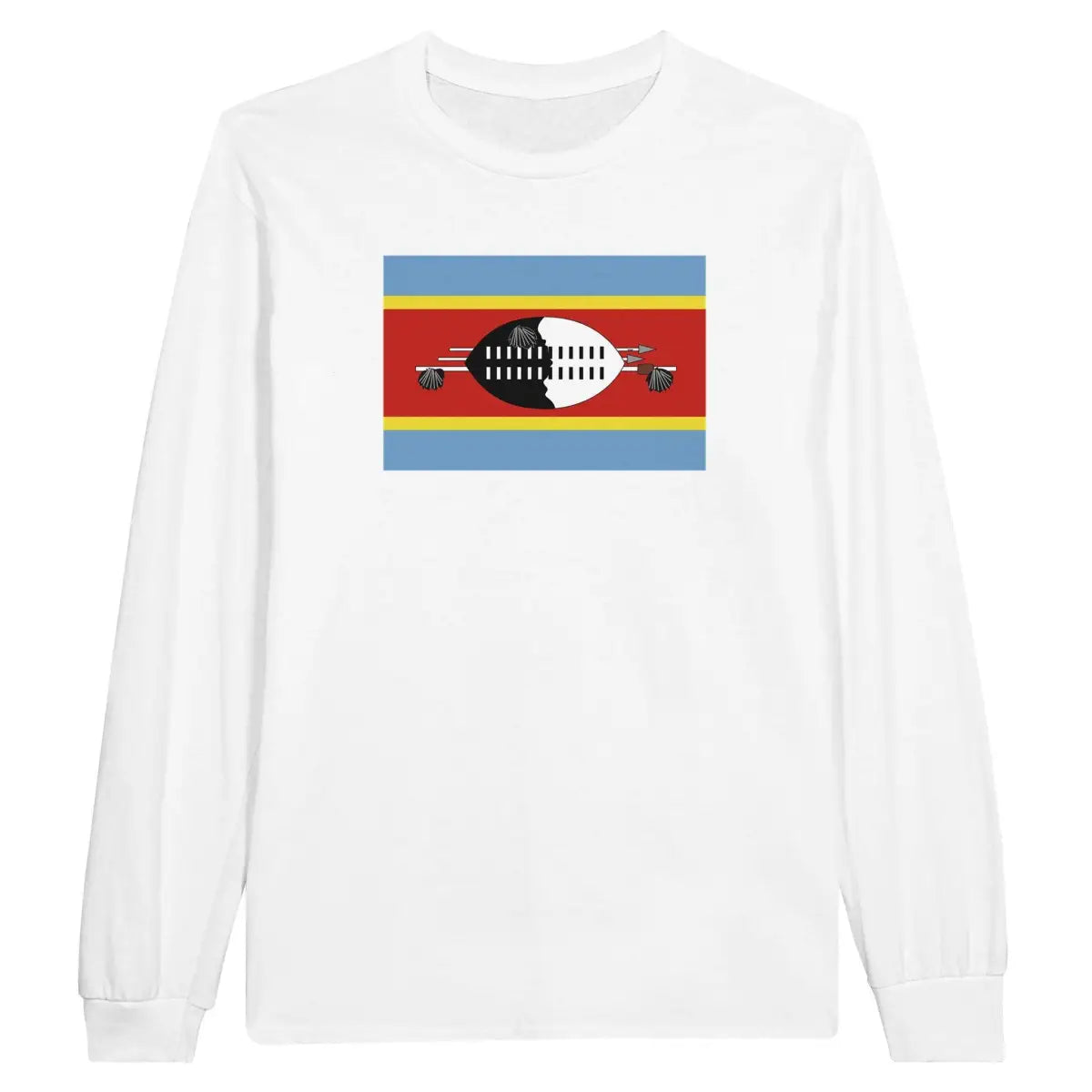 T-shirt à manches longues Drapeau de l'Eswatini - Pixelforma 