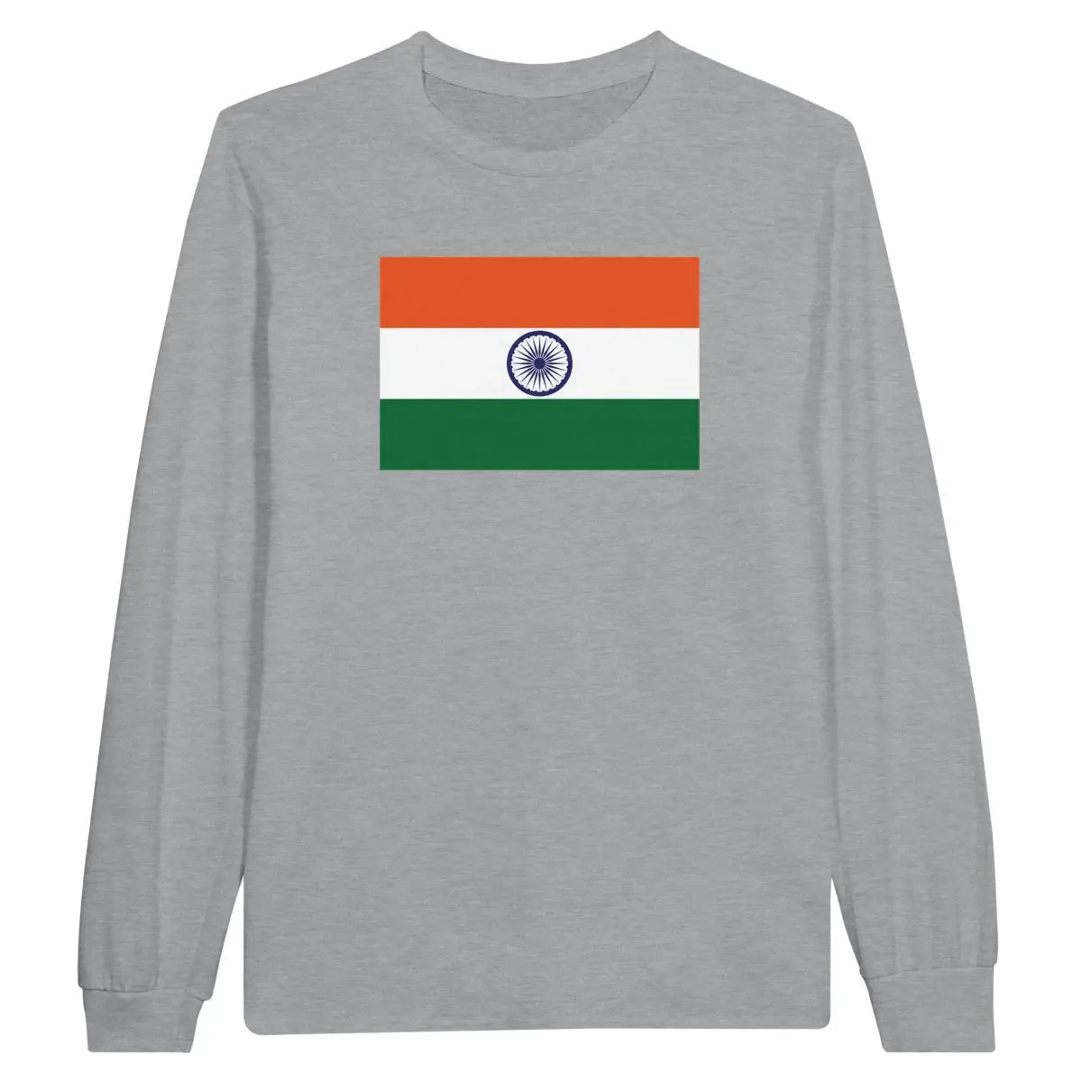 T-shirt à manches longues Drapeau de l'Inde - Pixelforma 