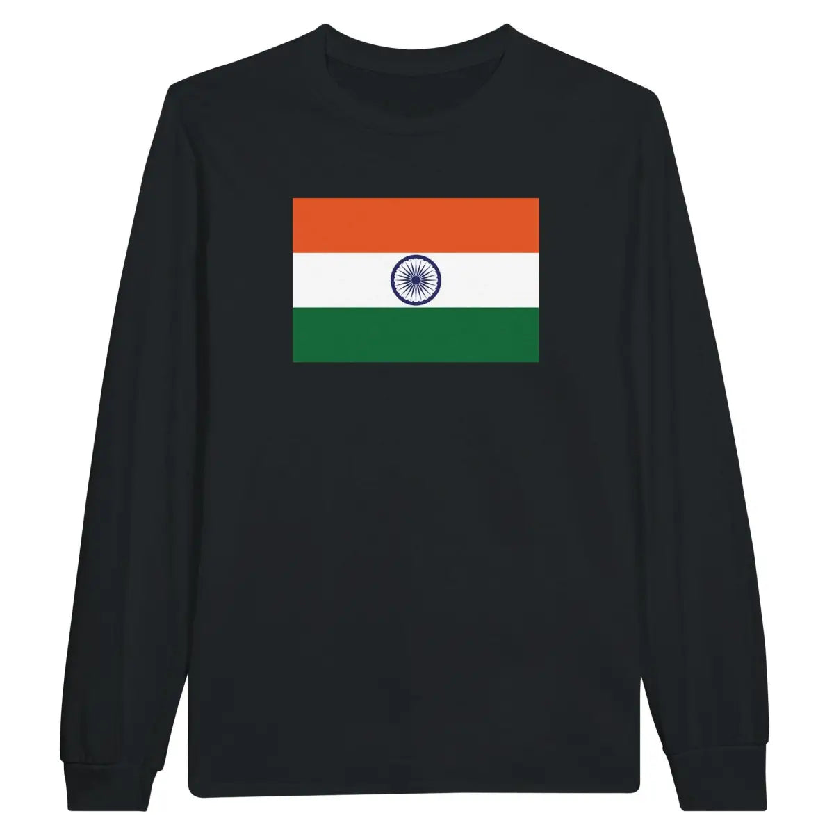 T-shirt à manches longues Drapeau de l'Inde - Pixelforma 