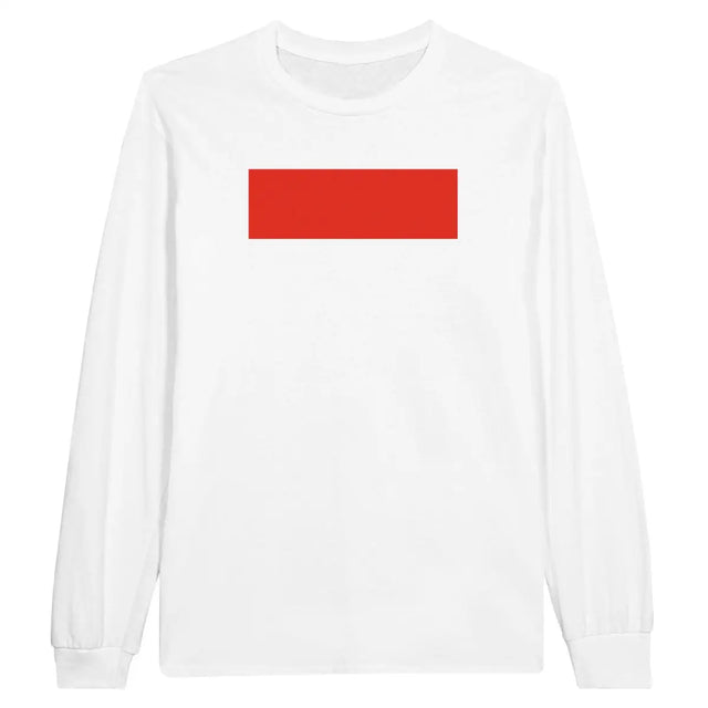 T-shirt à manches longues Drapeau de l'Indonésie - Pixelforma 