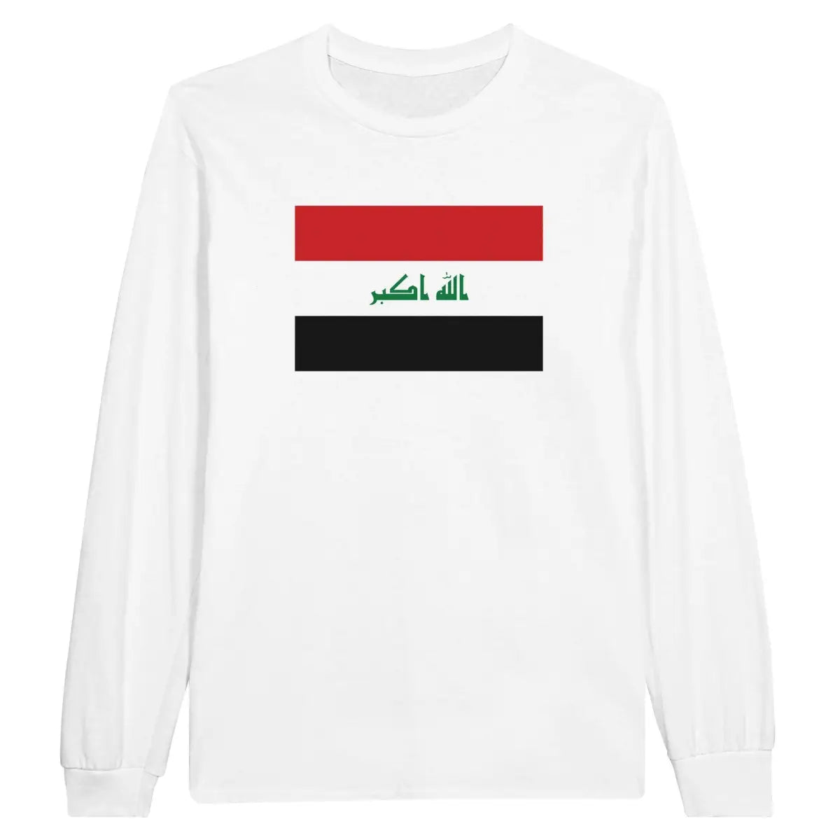 T-shirt à manches longues Drapeau de l'Irak - Pixelforma 