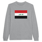 T-shirt à manches longues Drapeau de l'Irak - Pixelforma 