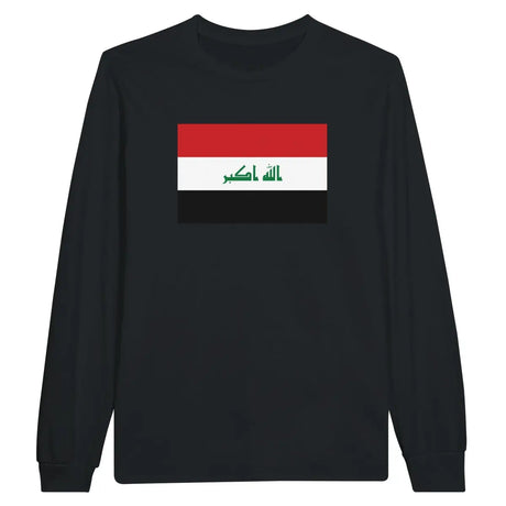 T-shirt à manches longues Drapeau de l'Irak - Pixelforma 