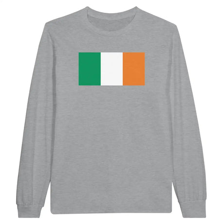 T-shirt à manches longues Drapeau de l'Irlande - Pixelforma 