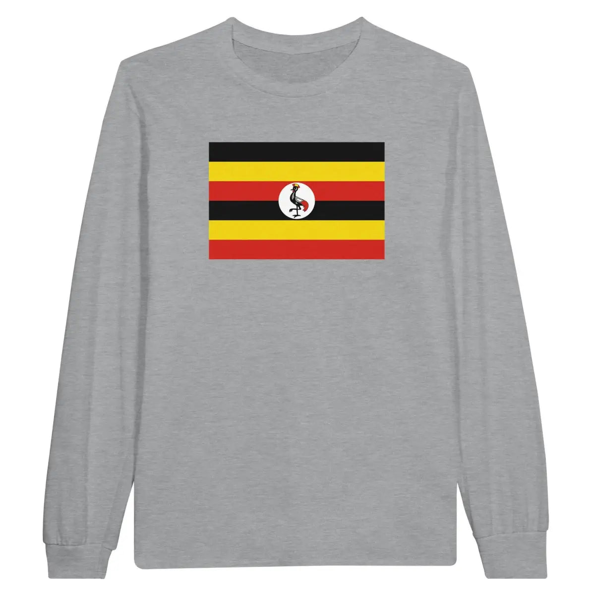 T-shirt à manches longues Drapeau de l'Ouganda - Pixelforma 