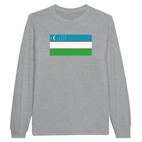 T-shirt à manches longues Drapeau de l'Ouzbékistan - Pixelforma 