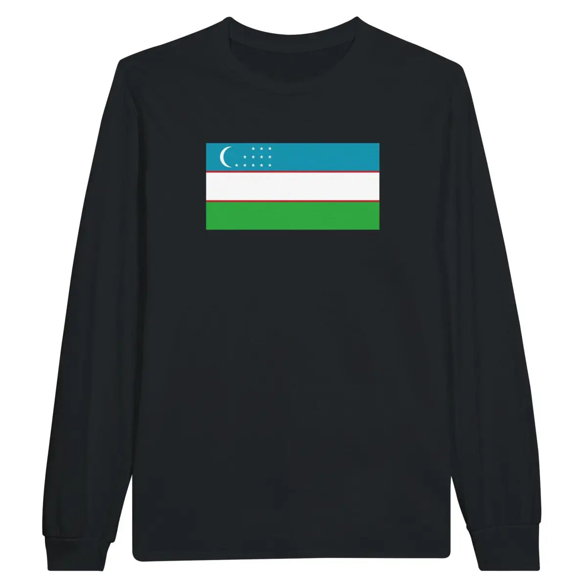 T-shirt à manches longues Drapeau de l'Ouzbékistan - Pixelforma 